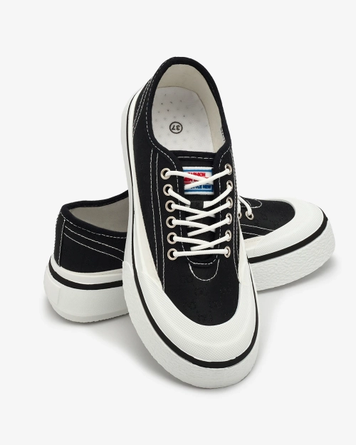 OUTLET Royalfashion Чорні жіночі кеди на платформі Ferriva