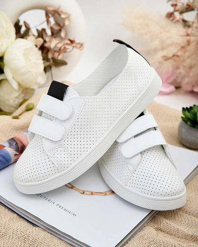 Royalfashion Damen durchbrochene Raffer-Sneakers