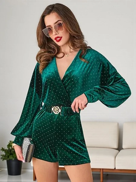 Royalfashion Damen-Jumpsuit mit Strasssteinen