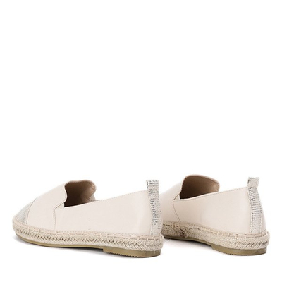 Beige Espadrilles mit dekorativer Mackenzie-Zehenpartie - Schuhe 1