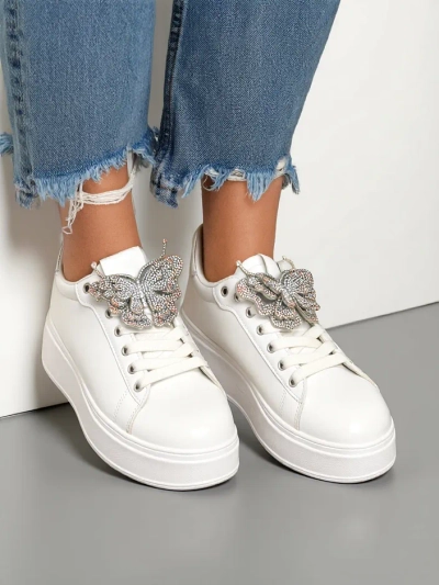 Royalfashion Damen Plattform Sneakers mit Butterfly Obellay