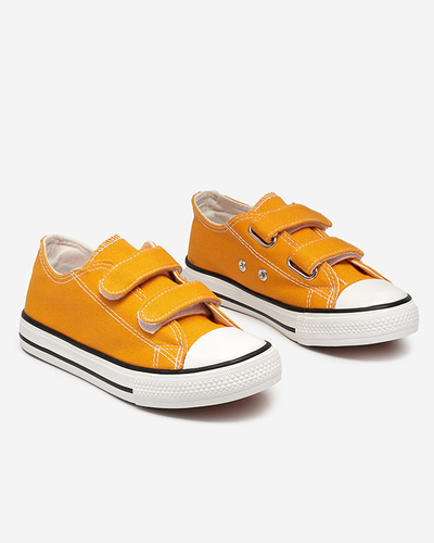 Gelbe Mädchen-Sneaker mit Klettverschluss Bovis - Footwear