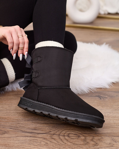 Royalfashion Damenstiefel a'la Schneestiefel in schwarz Aerfifi