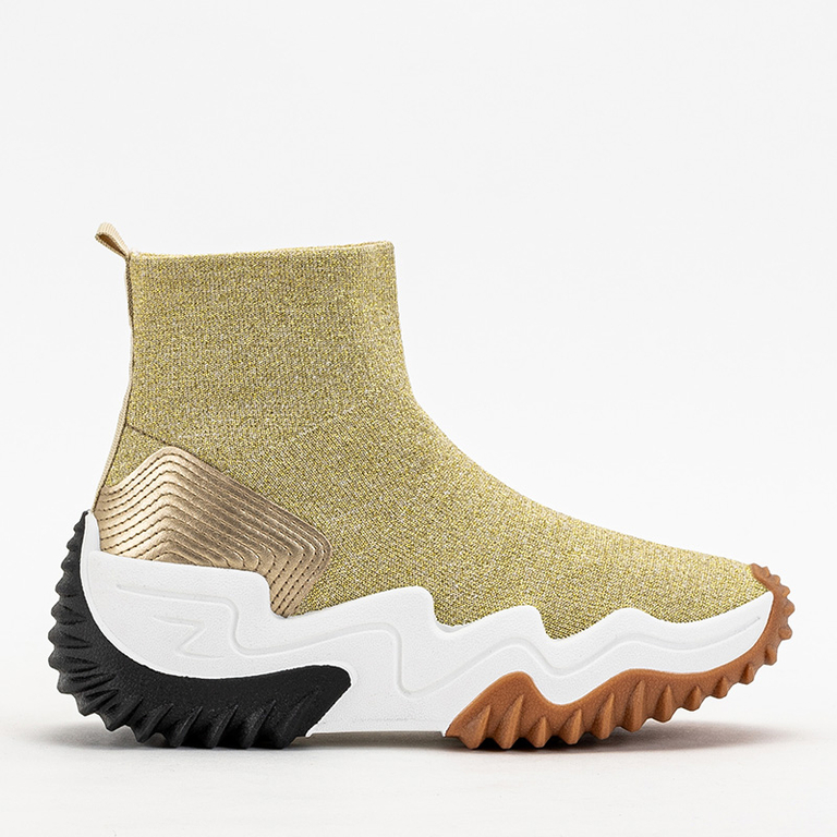 Gold Tenera Glitter High Sneaker für Damen - Schuhe