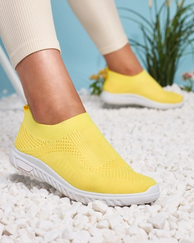 Gelbe Damen-Sportschuhe aus Stoff zum Hineinschlüpfen Gilissa - Footwear