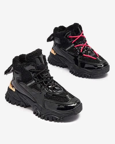 Чорні жіночі утеплені спортивні кросівки Timose - Взуття