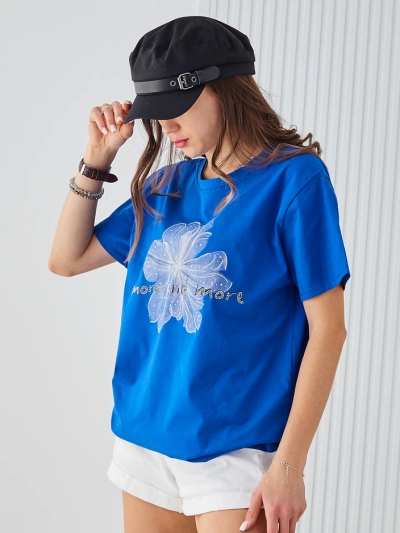 Royalfashion Damen Baumwoll T-Shirt Mehr und Mehr