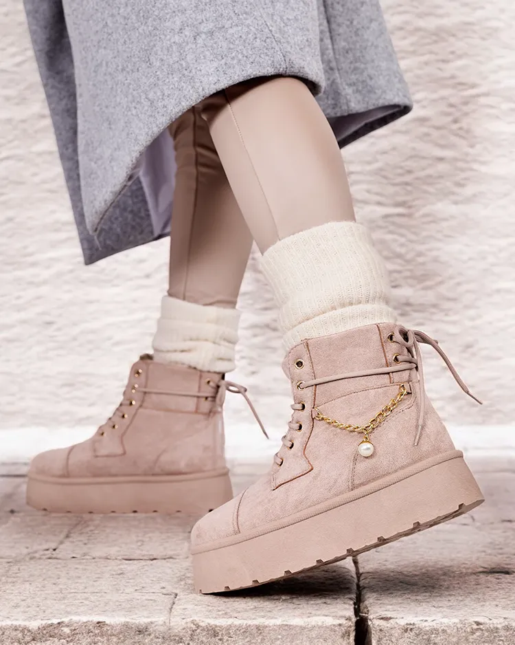 Royalfashion Damen Schnürstiefel Woruces