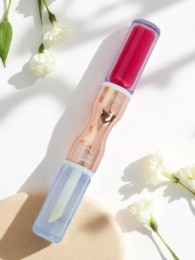 Lippenstift und klarer Glanz 2-in-1 Velvet Punch