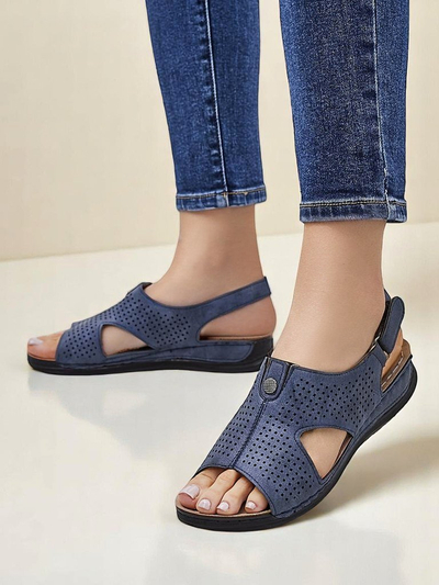 Royalfashion Damensandalen mit Cut-out Leminni