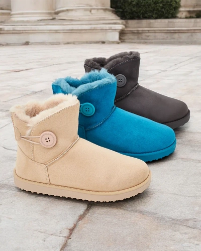 Royalfashion Damen Kurzstiefel a'la Schneestiefel Malla