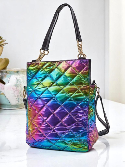 Royalfashion Große Damenhandtasche HoloQuilt Shopper