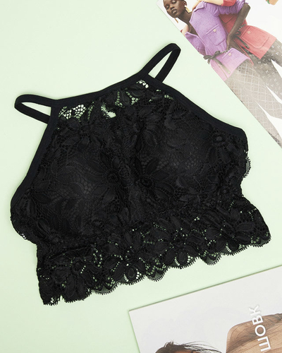 Bralette-BH aus schwarzer Spitze für Damen - Underwear