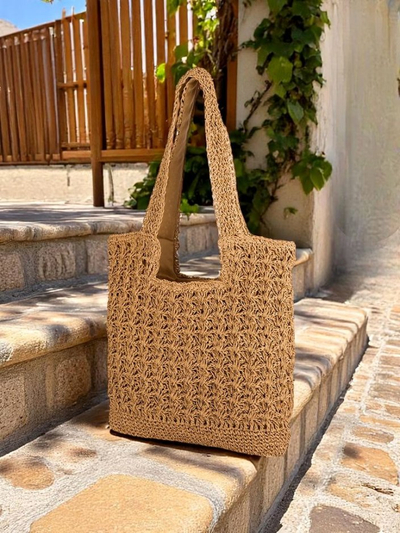 Royalfashion Große Strohtasche für Damen Sunny Straw
