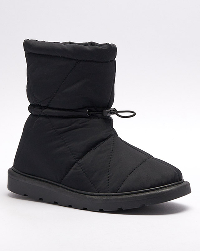 Schwarze Damen Isolierte Stiefel a'la Schneestiefel Kaliolen - Footwear