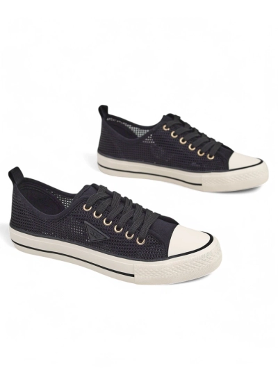Royalfashion Damen-Lochmuster-Sneaker Rebbse