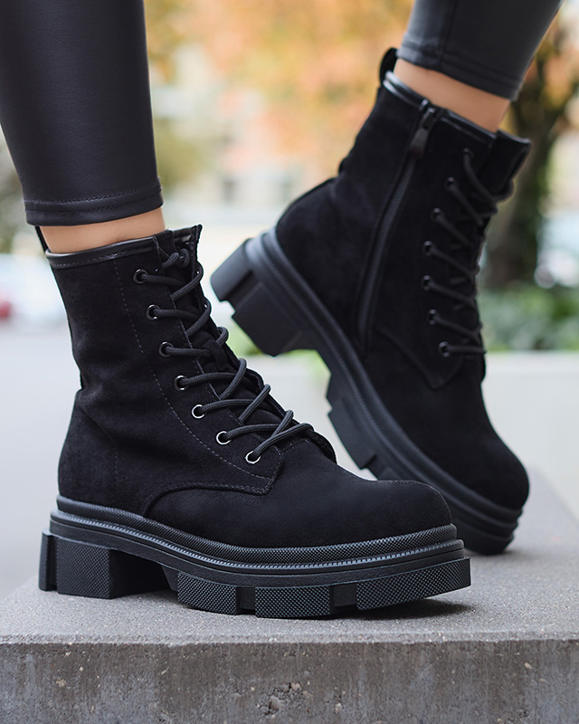 Schwarze Damenstiefel a'la workery Yeam- Footwear