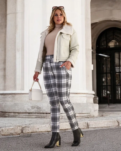 Royalfashion Warmed women's teggings pants PLUS SIZE