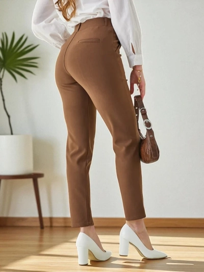 Royalfashion Жіночі treggings з декоративними ґудзиками