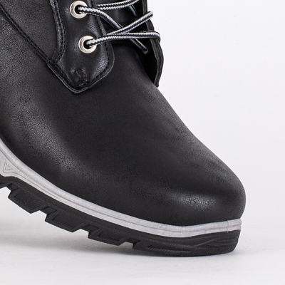 Schwarze Herren Winterstiefel von Omitsok - Schuhe