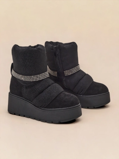 Royalfashion Damen Keilabsatz Schneestiefel Renosi