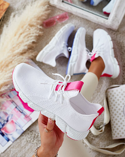 Baym Sportschuhe für Damen in Weiß und Rosa - Schuhe
