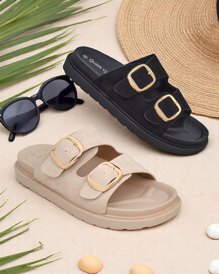 Royalfashion Damensandalen mit Schnallen Moments