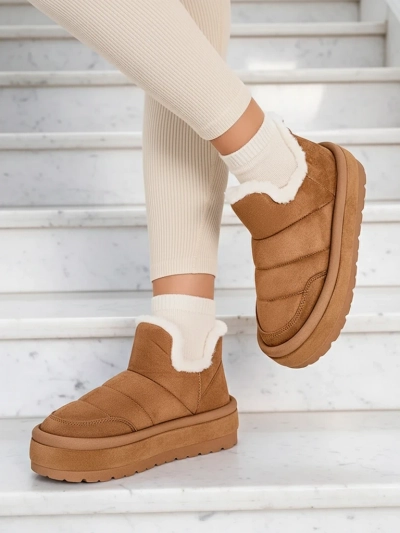 Royalfashion Damen Zoeno kurze Stiefel a'la Schneestiefel
