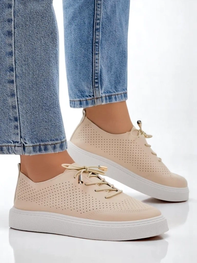 Royalfashion Damen perforierte Schnürsport Schuhe Vaned