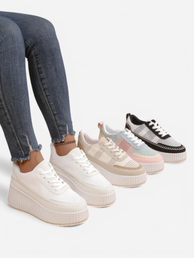 Royalfashion Damen Plattform Sneaker Siserra