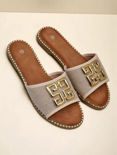 Royalfashion Damen-Hausschuhe mit flacher Sohle Rorole