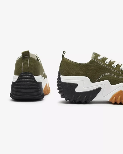 Damen grüne Plateau-Sportschuhe Nacarry - Footwear