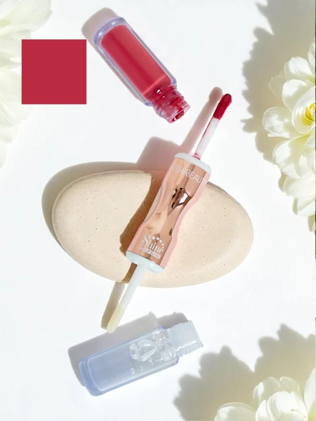 Lippenstift und transparenter Lipgloss 2-in-1 Lady Bug