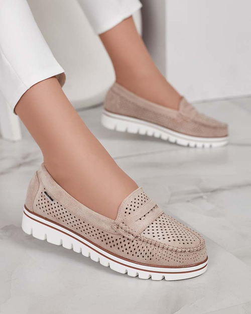 Royalfashion Ажурні жіночі мокасини Leteller