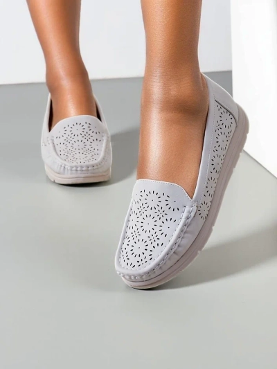 Royalfashion Damen perforierte Mokassins Besset