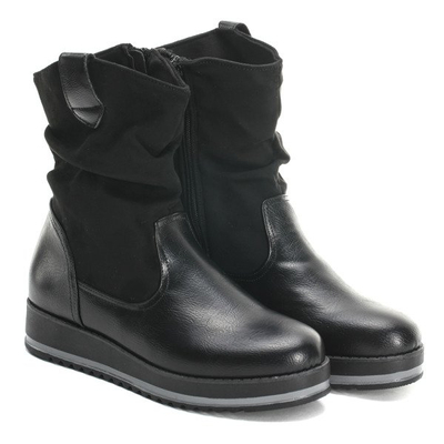 Oryginalne, czarne botki  - Obuwie