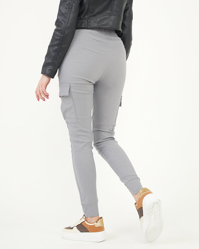 Graue Damen-Cargohose - Kleidung