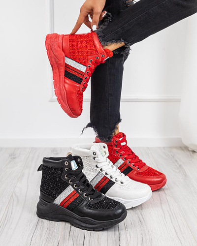 Hasmali rote Sportturnschuhe für Damen - Schuhe