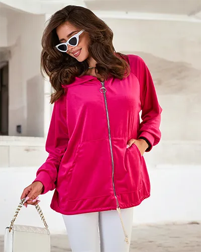 Royalfashion Women's Unzipped Hooded Sweatshirt