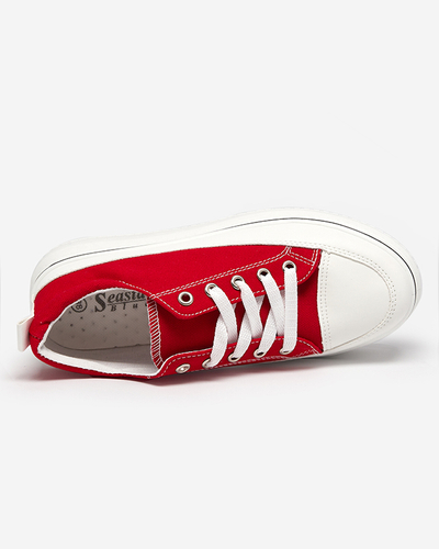 OUTLET Rote Damensneaker auf der Veritar-Plattform - Schuhe