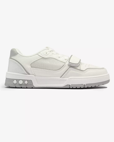 Sportliche Damen-Sneakers in weiß-grauer Farbe Xirrat- Footwear