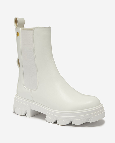 Hohe Damenstiefel in weiß Vyvieva- Footwear