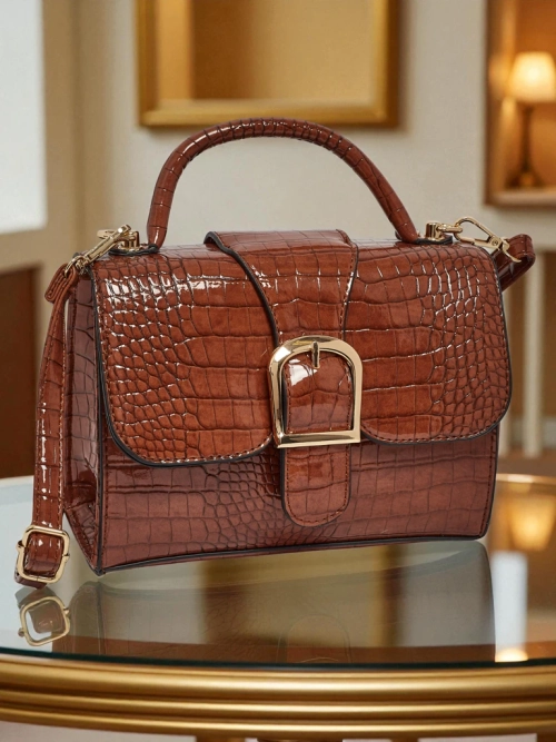 Лакована маленька жіноча сумочка з еко-шкіри Orlina