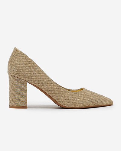 Royalfashion Women's Eotira Glitter Stiletto Post Top Pumps
