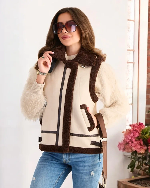 Жіночий жилетка Royalfashion зі штучного хутра