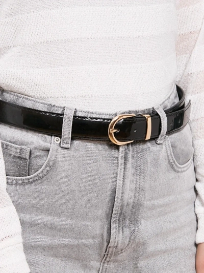 Lackierter lässiger Damengürtel für Hosen