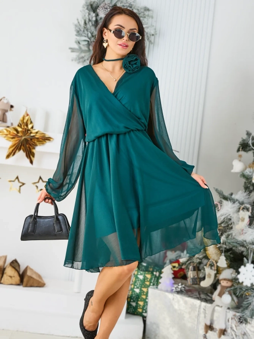 Royalfashion Класична жіноча сукня коліна довжиною