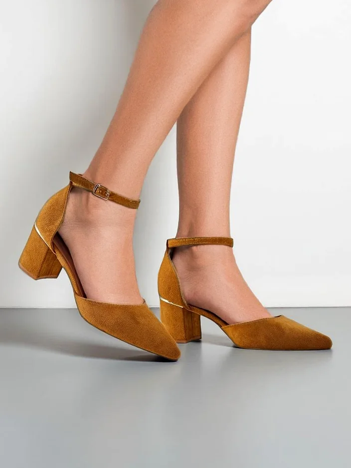 Royalfashion Damen Pumps mit niedrigem Absatz Caelda