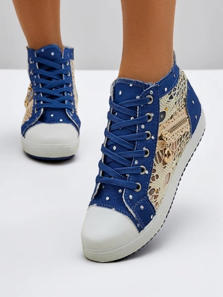 Royalfashion Hohe Damensneaker a'la Jeans