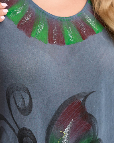 Graphite Luftiges knielanges Damenkleid mit Sommerprint - Kleidung
